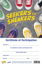 VBS - STUDENT PARTICIPATION CERTIFICATES (PACK OF 20)