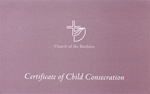 Certificate of Child Consecration