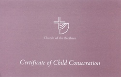 Certificate of Child Consecration